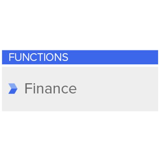 Anaplan Functional specialisation: Finance